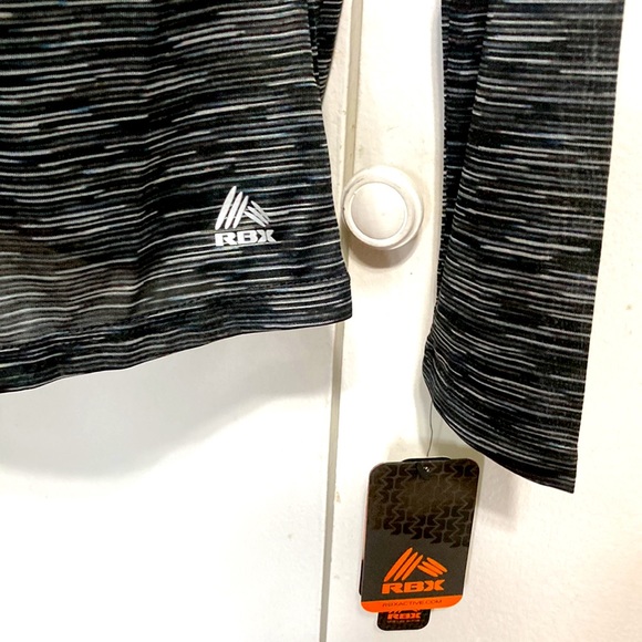 RBX Performance Athletic Top Long Sleeves Running  Live Life Active Space Gray - Picture 4 of 16